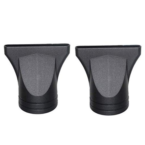 DNHCLL Hair Dryer Pack of 2 Black Professional Plastic Nozzle, 4.5 cm Diameter, Fast Drying, Lightweight, ALCI Safety Plug, Suitable for Salon Styling Tool
