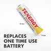 Tenergy Rechargeable NiCd Battery 1000mAh 1.2V AA Battery Pack for Solar Lights, Garden Lights, 48 Pack