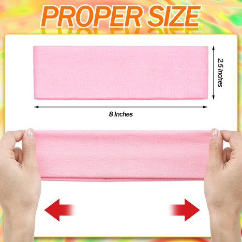 eBoot 12 Pcs Stretch Elastic Yoga Headbands Mixed Colors for Teens, Girls and Women