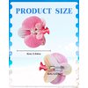 3Pcs Hawaiian Flower Hair Clip for Women Butterfly Orchid Hair Barrettes Flower Hair Clips with Pearl Summer Artificial Flowers Hair Clips for Beach, Bridal Hair Accessories (White+Pink+Purple)