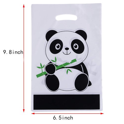30 Packs Panda Baby Party Gift Bags, Baby Shower Party Supplies Decorations for Boys or Girls Birthday Themed Candy Bags Return Loot Bags
