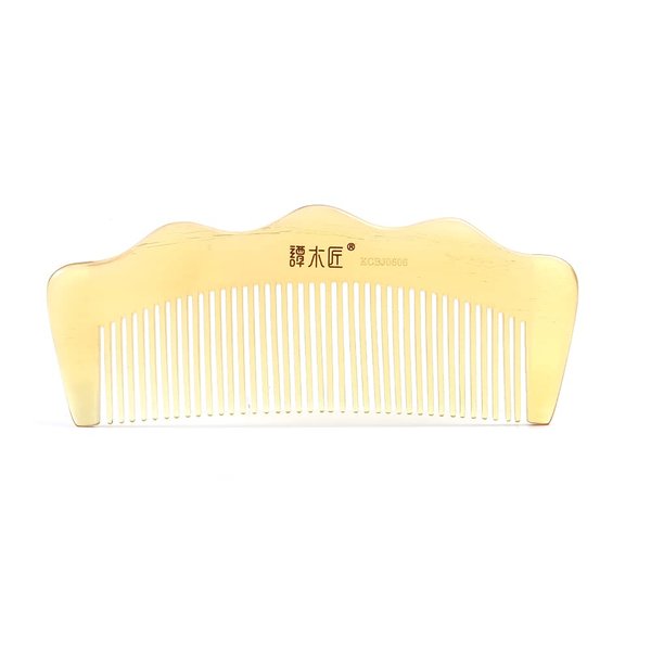 TAN MUJIANG White Horn Hair Comb KCBJ0606