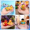 SCIONE 12Pack Rubber Ducks Bath Toy in Bulk, Baby Bath Toy Assortment Rubber Ducks for Floater Duck for Kids,Bathtub Toys Party Favors Birthday Gifts