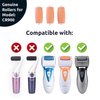 Refill Rollers by Own Harmony Best Fit for Electric Callus Remover CR900 - Foot Care for Healthy Feet - Pedicure File Tools - Refills 3 Pack Regular Coarse Replacement Roller (Peach)