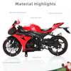 Risopen 1/12 SUZUK1000R Motorcycle Model Toy Mini Alloy Metal Diecast Motorcycle Model Red Motorcycle Model Toy Sport Motorcycle Racing Model Collection Gift for Men Kid Boy