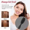 QrBxa Hair Scalp Massager, Shampoo Brush, Scalp Exfoliator, Silicone Hair Scrubber for Hair Growth and Dandruff Removal, Hair Shower Comb Brush, Long Handle Easier to Grip