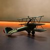 PARSAHO Triplane Bomber Iron Model US Fighter Plane Decor Aces of Aircraft World War I Aviation Military Fan Boyfriend Man Heroes Pendable Crafts Bookshelf TV Cabinet Office Desk Side Table Ornament