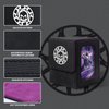 Infinity Guard Deck Box with Commander Display for 100+ Double Sleeved Cards, Denim Magnetic Card Storage Box Fits for TCG CCG Magic Cards (Black&Purple)