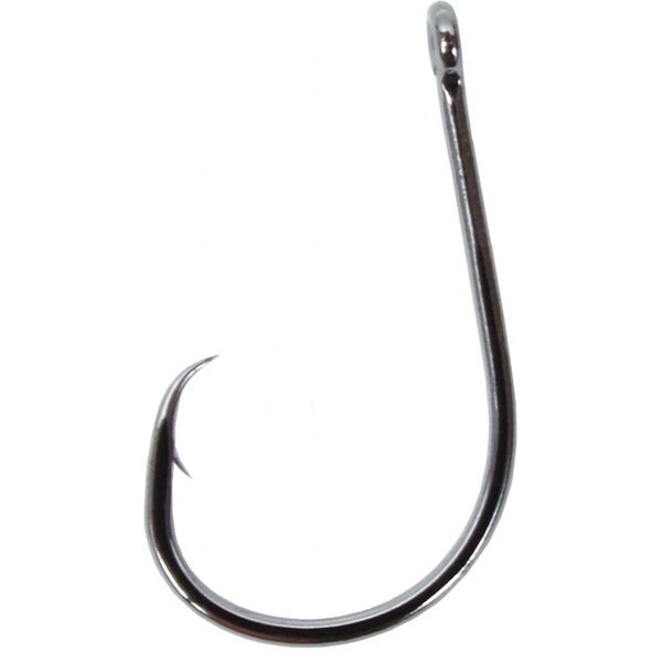 Gamakatsu Straight Eye Inline Octopus Circle Hook-Pack Of 25 (Black, 6/0)