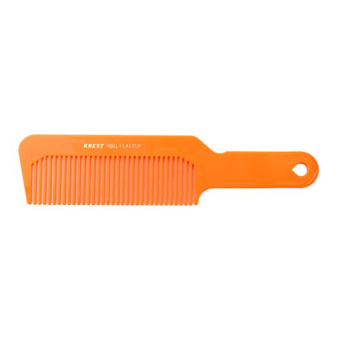Hair Comb 8-3/4 Flattop Hair Cutting Comb. Barbers Hairdresser Comb. Model 9001. 3 Combs (Neon Orange)