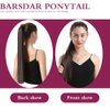 34inch Organic Ponytail Extension Long Curly Wrap Around Black Hair Extensions Pony tails Extra Long Clip in Hairpieces for Women