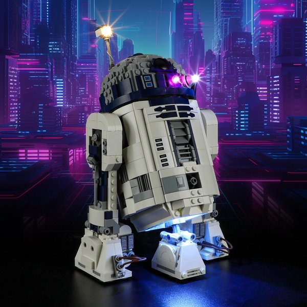 Vaodest LED Light for Lego 75379 R2-D2,Design and Configuration Compatible with Model 75379 (LED Light Only, Not Building Block Kit)