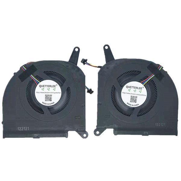 QUETTERLEE New Laptop CPU + GPU Cooling Fan for Gigabyte Aorus 15G 15P RX7P RX7G 2021 RTX30 17G XB XC XD GIGABYTE AERO 15 OLED XB XD RP75SA Gigabyte Aero 17 XA HDR XB WA Series FNGT FNGS DC12V 1A Fan
