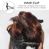EMVANV 5 PCs Hair Dyeing Set,Hair Dye Coloring Kit Hair Bleach Kit Hair Coloring Tool with Folding Bowl Dyeing Brush Dyeing Comb and Hairpin(Black)
