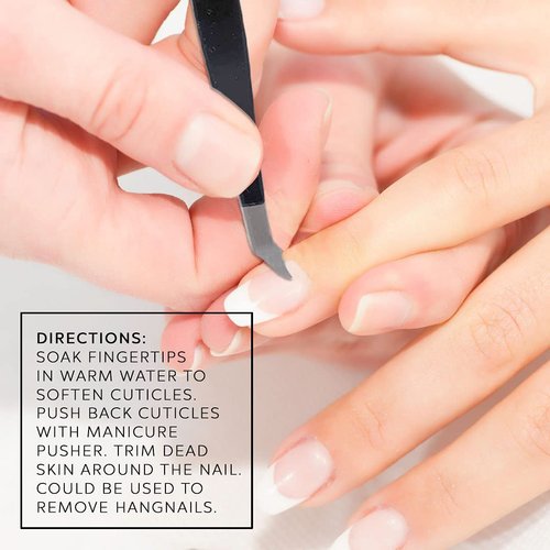 Tweezer Nipper Cuticle Nipper - Stainless Steel Professional Clippers (Black)