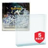 EVORETRO Display Case Storage Protector for Pokemon Japanese Booster Box – 5-Pack 0.5 mm Thick Plastic Display Case for Collectible Gaming Card Storage and Organization. Elevate Your Collection.