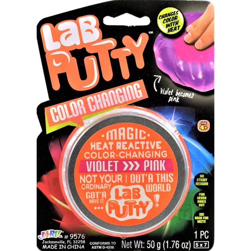JA-RU Lab Putty - Color Changing Putty (1 Unit Assorted) Heat Sensitive Sensory Putty for Kids. Non Sticky Slime Party Favors for Kids. Stress Relief Anger Management Toys. 9576-1D