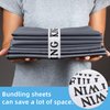 codree 8 Pieces Bed Sheet Organizer Bands-Sheet Keepers Closet Organization-Elastic Bed Sheet Storage-Bedding Bands for Foldable Bedsheet, Pillow Case, Duvet (King)