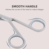 Stainless Steel Eyebrow Scissors Handle Shaped Eyebrow Tweezers Straight Flat Tip Tweezers Hair Plucker for Trimming and Shaping, Face Care Tools for Women