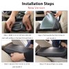 INTGET Car Center Console Armrest Cover for Toyota Camry Accessories 2018-2024 2019 2020 2021 2022 2023 Interior Camry SE/XSE Arm Rest Seat Cover Middle Console Box Lid Protector (New Black Stitches)