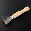 Hair Brush Cleaner 4PCS Hair Comb Cleaner Mini Removable Home Travel Salon Rake with Metal Wire Portable Comb Brush Wooden Handle Cleaning Tools