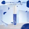 VIOLA HOUSE color changing lip gloss, blue in pink PH lipstick, tinted, waterproof, long lasting gloss rose lip gloss. 5ml/0.17fl oz (peach blossom)