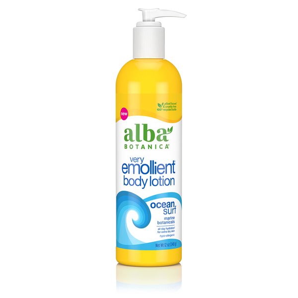 Alba Botanica Very Emollient Body Lotion, Ocean Surf, 12 Oz