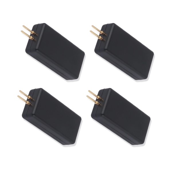 4PCS Airbag Bypass Resistor Car Diagnostic Tool,Professional 12V Car SRS Airbag Simulator Tester with 2 Pin Plug,Universal Car Diagnostic Scanner for Quickly Locating Airbag Faults