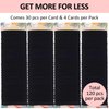 SUTHIA Black Hair Ties for Thick Hair 120 Pack, Nylon Hair Ties No Damage Hair Ties Bulk Hair Ties Thick Hair Elastic Hair Ties Ouchless Hair Ties for Women Cloth Ponytail Holders Fabric Hair Bands