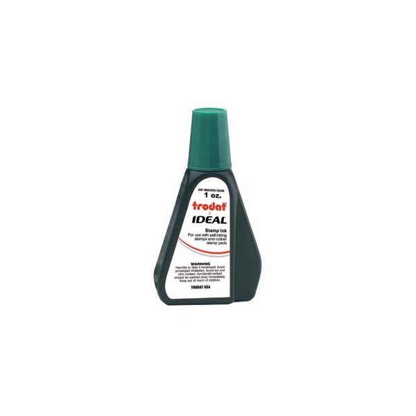 Self-Inking Stamp Ink - 1oz Refill Bottle- Green