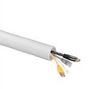 D-Line White 43in Cable Sleeve, Flexible Wire Protector Tubing, Split Electrical Conduit, Plastic PC Cable Management Tube, Cord Sheath, TV Loom Tubing - 1.26in Diameter, 43-inch Length