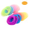 Senkary 120 Pieces Silicone Jelly Bracelets Rainbow Glow Neon Stretchable 80s Bracelets Bands for Party Favors, Adults, Women, Girls (10 Colors)