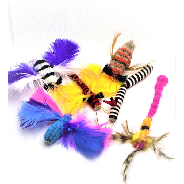 Litterboy Critter Pack Combo All That Flutters - Cat Mouse Toy Accessory Fits Popular Wand Toys
