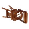 1/12 Dollhouse Chair Mini Chair Model Infant High Chair Wooden Armchair with Foldable Tray, Best Gift for Kids Girls - Wooden