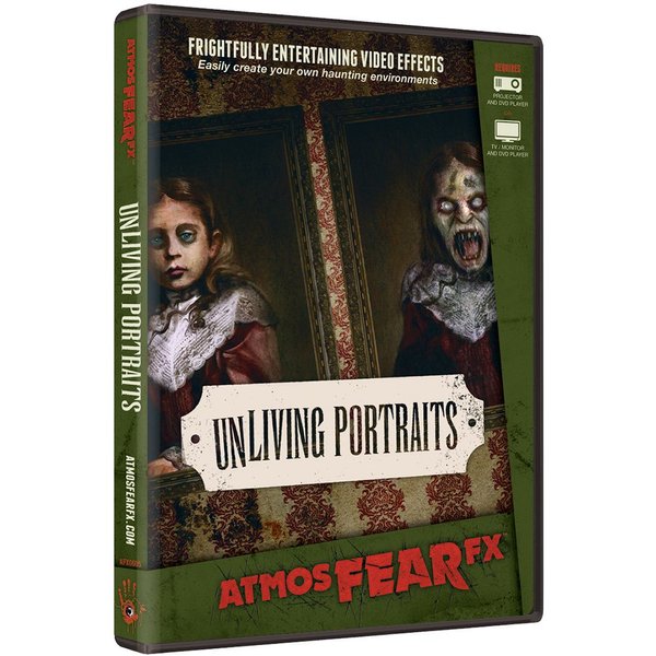 AtmosFX UnLiving Portraits Digital Decorations DVD for Halloween Holiday Projection Decorating