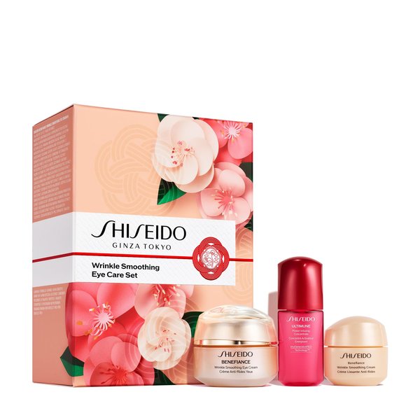 Shiseido Wrinkle Smoothing Eye Care Set - Includes Benefiance Wrinkle Smoothing Eye Cream (15mL), Ultimune Power Infusing Concentrate (10mL) & Benefiance Wrinkle Smoothing Cream (15mL) - $113 Value