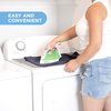 HOLDN’ STORAGE Ironing mat, Magnetic Laundry mat, 28.25” x 19”, Gray, Quilted, Washer and Dryer Countertop, Ironing pad