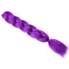 Dark Purple Braiding Hair Extensions for Box Twist Braids Crochet Hair High Temperature Synthetic Fiber Single Solid Color for Women 24 Inches 100g/bundle (3 Bundles/Pack,Dark Purple)