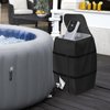 Hadisi Hot Tub Spa Heater Pump Cover,Waterproof Hot Tub Insulated Pump Cover for Multiple Brands (Black,Square)