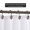 iToplin Metal Shower Curtain Hooks, Oil-Rubbed Bronze Rustproof Decorative Shower Curtain Rings for Bathroom, Curtain Hooks for Shower Liner, 12Pcs