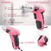 Hi-Spec 27pc 3.6V Pink USB Small Power Electric Screwdriver Set. Cordless & Rechargeable with Driver Bit Set
