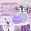 Chillab Lavender Matte Powder, Oil Control Face Pressed Chillab Lavender Matte Powder, Jelly Pressed Setting Powder with Mini Powder Puff