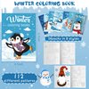 Dianelhall 24 Pcs Winter Christmas Coloring Books Bulk Winter Animals Party Favors mini Gift Set Winter Snowman Penguin Activity Book Pages Pack for Winter Goodie Bag Stuffers Crafts Birthday Supplies