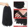 Spring Twist Hair 14 inch 6 Packs Fluffy Spring Twist Crochet Hair Passion Twist Crochet Hair Synthetic Braiding Hair Extensions 15 Strands/Pack(14inch, 2)
