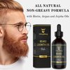 Beard Growth Oil with Biotin – Thickening and Conditioning Beard Oil Growth - Natural Beard Serum for Facial Hair Growth for Men by Striking Viking (Sandalwood, 2 Fl Oz (Pack of 1))