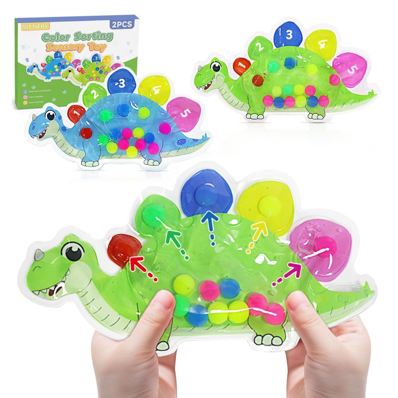 2pcs Color Sorting Sensory Toys for Toddlers 3-5, Preschool Learning ...