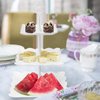 Coitak Plastic Cupcake Stands, 3 Tier Cupcake Stand, Dessert Tower Tray for Tea Party, Baby Shower and Wedding (2 Pack)