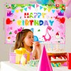 HJINGY 194 PCS Pink Dinosaur Party Decorations for Girls Dinosaur Birthday Party Supplies Include Dinosaur Balloons Backdrop Happy Birthday Banner Tablecloth Tableware Plates