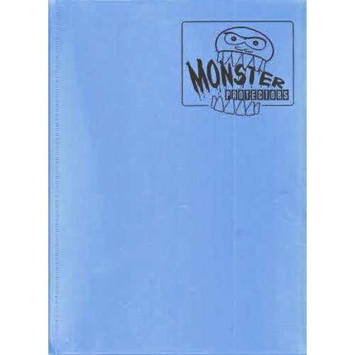 Monster Binder - 9 Pocket Trading Card Album - Matte Sky Blue (Anti-theft Pockets Hold 360+ Yugioh, Pokemon, Magic the Gathering Cards)