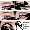 IDDFEVE 4 Pcs Eyeliner Stencils for Cat Eye Winged and Smokey Eyeshadow Applicators Shaper Tool Guide (10 Different Effects)